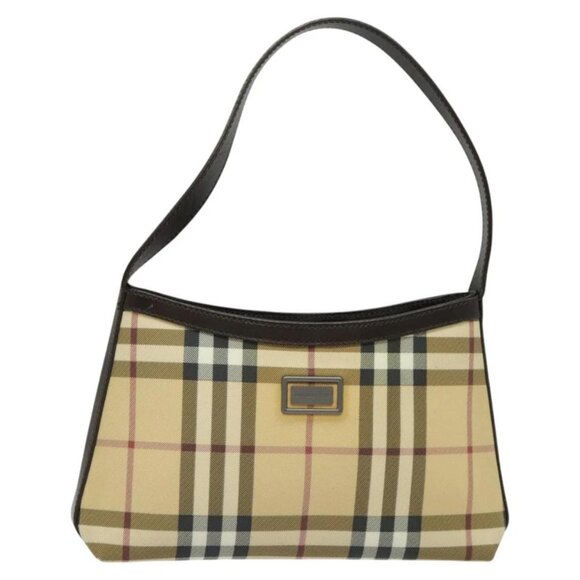 BURBERRY Nova Check Accessory Pouch PVC Beige Auth 123036 - Picture 2 of 16